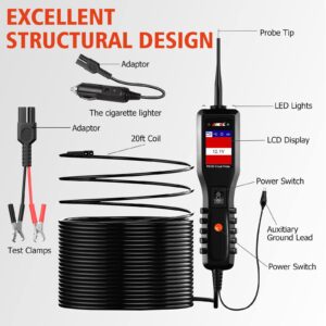 ANCEL PB100 Automotive Power Circuit Tester Probe with ANCEL AD310 Classic Enhanced Universal OBD II Scanner Car Engine Fault Code Reader