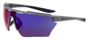 nike windshield elite pro rectangular sunglasses, matte dark grey, 60/13/130