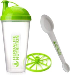 herbalife shaker bottle 13.5-ounce(400ml) with blender and herbalife spoon 1 pack