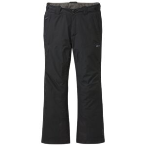 outdoor research men’s tungsten gore-tex pants - waterproof winter sport pants black