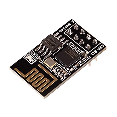 ALMOCN 4PCS ESP8266 ESP-01S Serial WiFi Module Wireless Transceiver Development Board 1MB SPI Flash DC3.0-3.6V LWIP AP+STA Compatible with Arduino