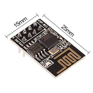 ALMOCN 4PCS ESP8266 ESP-01S Serial WiFi Module Wireless Transceiver Development Board 1MB SPI Flash DC3.0-3.6V LWIP AP+STA Compatible with Arduino