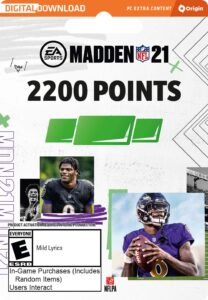 madden nfl 21 - mut 2200 points pack - origin pc [online game code]