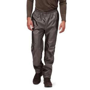 outdoor research men's helium rain pants – breathable & weatherproof pants pewter