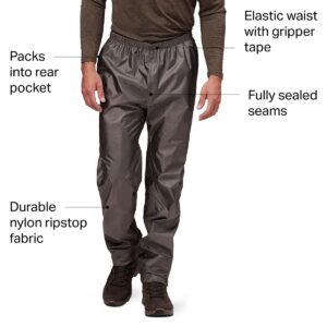 Outdoor Research Men's Helium Rain Pants – Breathable & Weatherproof Pants Pewter