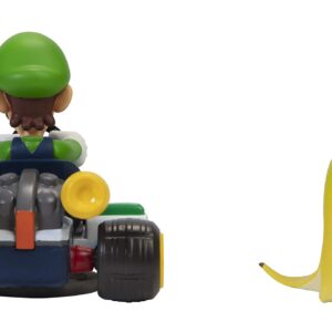 Super Mario Spin Out 2.5" Mariokart - Luigi Racer Vehicle