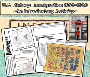 u.s. immigration 1880-1920 | a document based activity | distance learning
