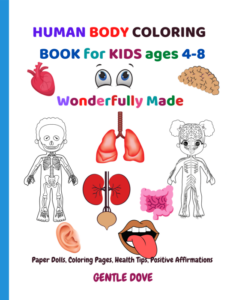 human body activity book for kids ages 4-8: wonderfully made downloadable pages