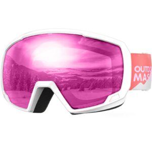 outdoormaster kids ski goggles, snowboard goggles - youth snow goggles - gloaming