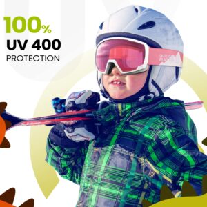 OutdoorMaster Kids Ski Goggles, Snowboard Goggles - Youth Snow Goggles - Gloaming