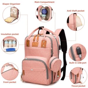 STARDEN Diaper Bag Backpack for Baby Girls and Boys with Changing Pad - Baby Nappy Bags Tote Organizer for Mom and Dad Newborns Shower Gifts Large Capacity