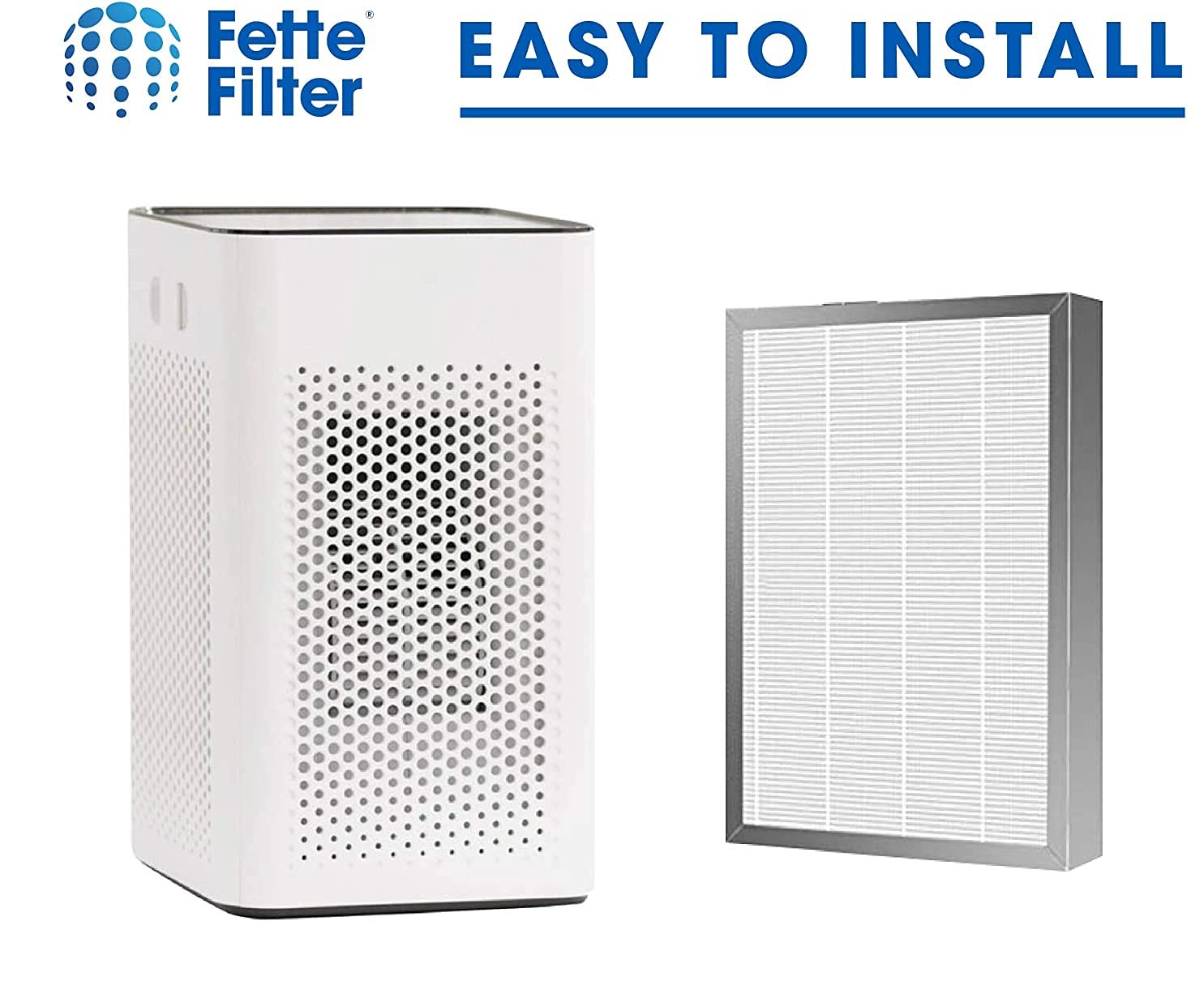 Fette Filter - Premium H13 True HEPA Replacement Filter Compatible with MA-25 Air Purifier with 3-in-1 filtration system. (Pack of 4)