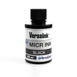 versaink-nano black micr ink -85ml – magnetic ink for check printers and all-in-one inkjets - high standard micr signal, v0101e-7311