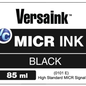 VersaInk-Nano Black MICR Ink -85ml – Magnetic Ink for Check Printers and All-in-One Inkjets - High Standard MICR Signal, V0101E-7311