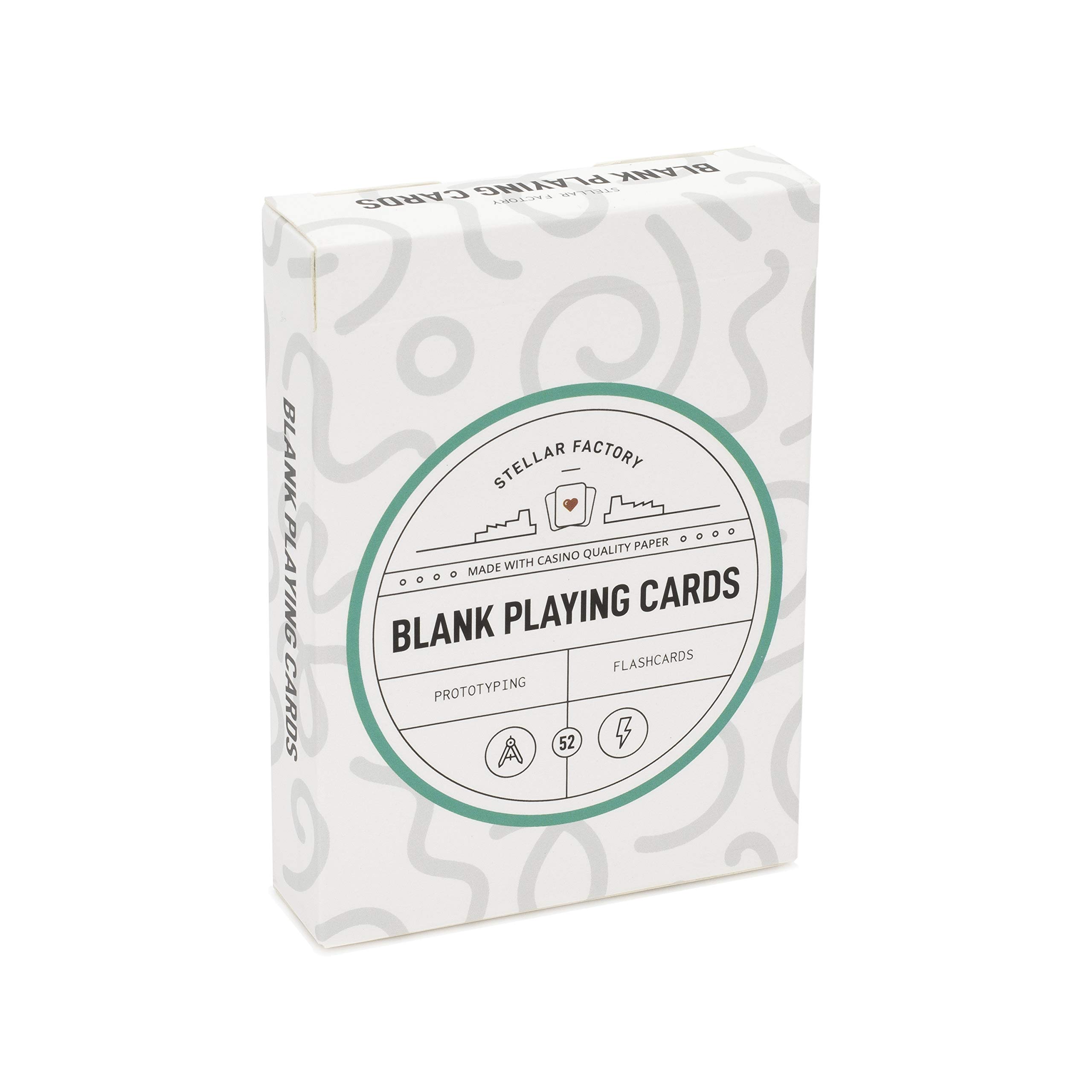 Stellar Factory Premium Blank Playing Cards - Game Design, Prototyping, and Flashcards (1 Count)