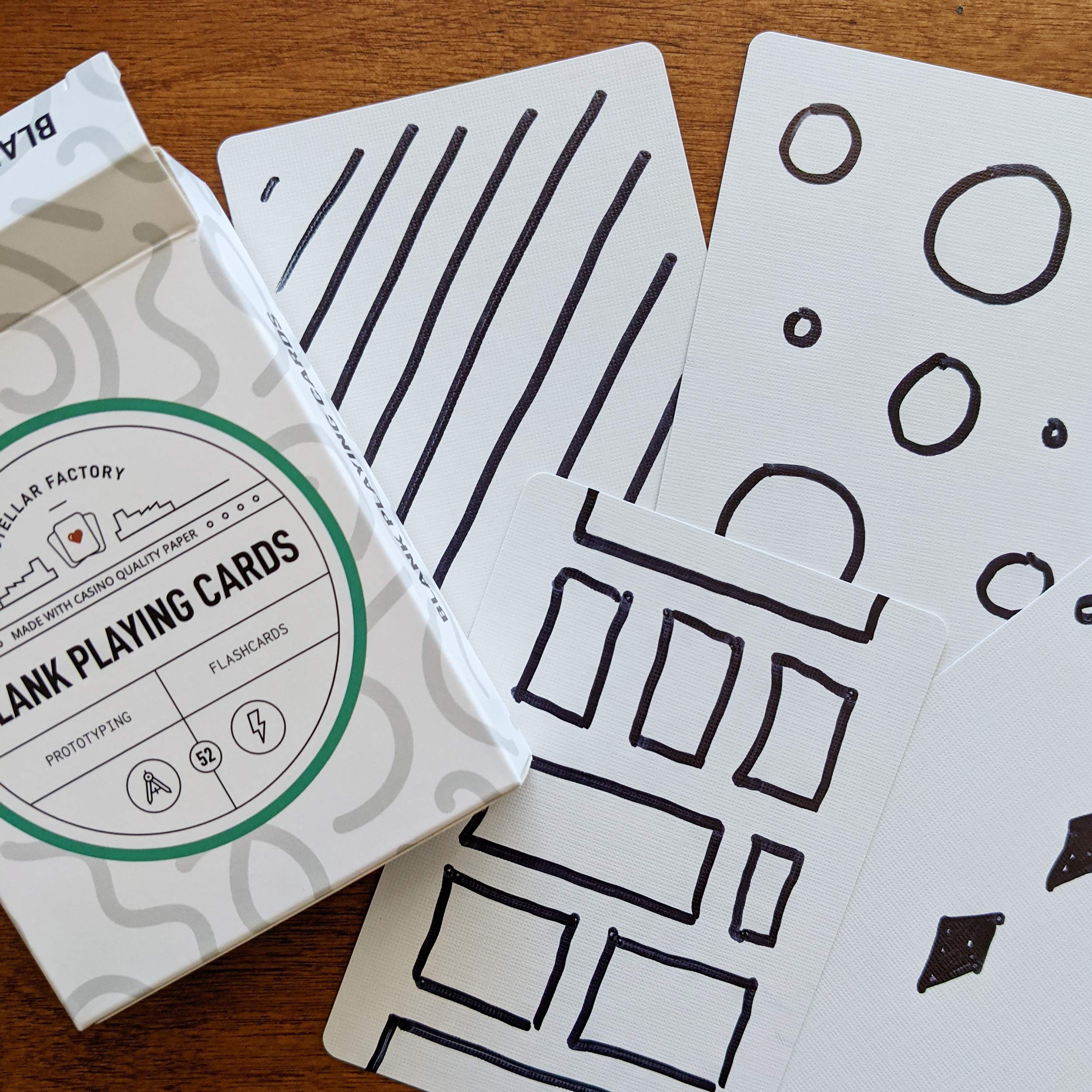 Stellar Factory Premium Blank Playing Cards - Game Design, Prototyping, and Flashcards (1 Count)