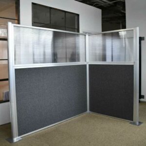 Versare Hush Panel Cubicle Kit | Workstation Partition Walls | Sound Dampening Cubicle Walls | Partitions for Desks