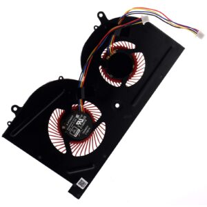 deal4go gpu cooling fan replacement for msi gs63 gs63vr gs73vr gs62 ms-16k2 ms-16k3 ms-16k4 ms-16k5 ms-17b1 ms-17b2 bs5005hs-u2l1