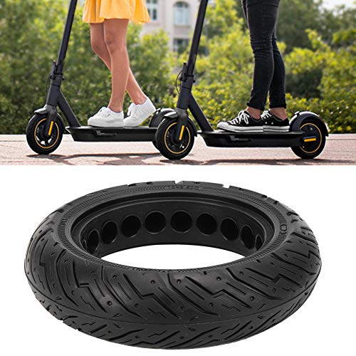 Keenso Electric Scooter Tire, 10x2.50C Anti‑Explosion Scooter Rubber Tyre Electric Scooter Replacement Tire Black for Max G30 Scooter