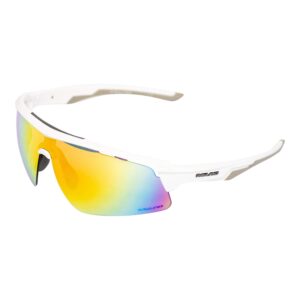 rawlings baseball sunglasses or softball sunglasses - ages 10 to adult - unisex fit - cycling sunglasses - white/orange/multi