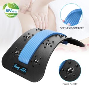 Back Stretcher, Upper and Lower Back Massager, Pain Relief for Back Herniated Disc, Sciatica, Scoliosis, Multi-Level Back Extension Lumbar Support