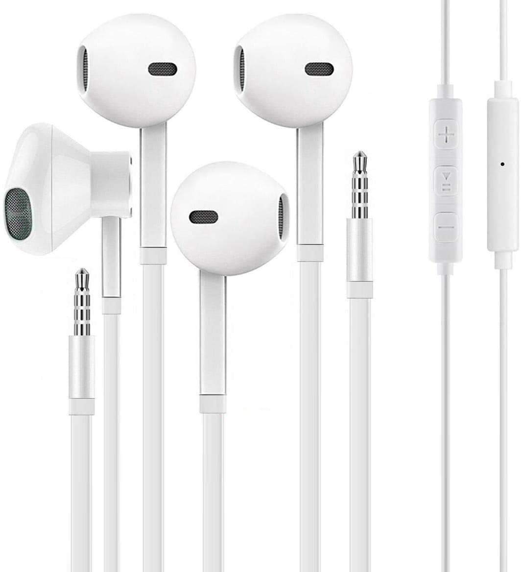 ZDAGO 【2 Pack】 Aux Headphones,Ear Phones,Earphones, Noise Islating, High Definition, All 3.5mm Interface Stereo Compatible with iOS,Android, Phone, Pod, Pad and Mp3 Players