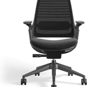 Steelcase Series 1 Work Office Chair - Licorice, Hard Floor Casters