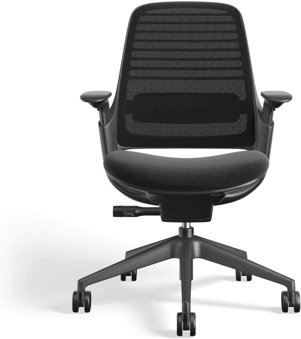 Steelcase Series 1 Work Office Chair - Licorice, Hard Floor Casters