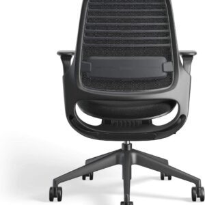 Steelcase Series 1 Work Office Chair - Licorice, Hard Floor Casters