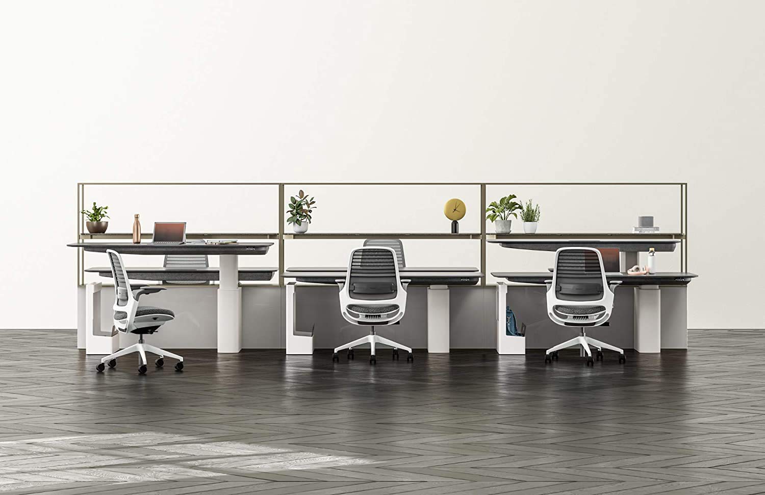 Steelcase Series 1 Work Office Chair - Licorice, Hard Floor Casters