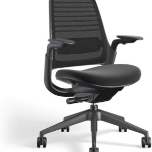 Steelcase Series 1 Work Office Chair - Licorice, Hard Floor Casters