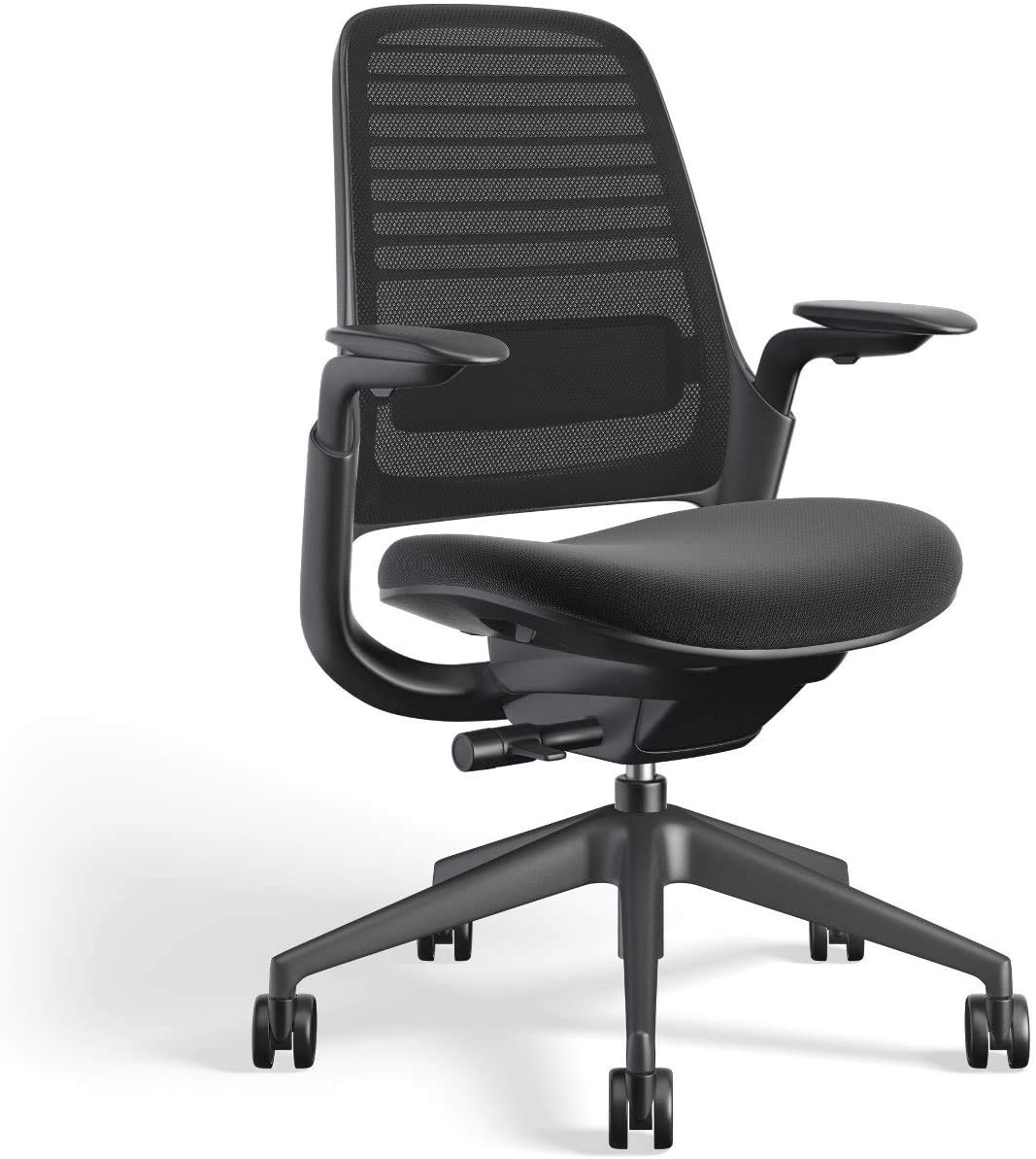 Steelcase Series 1 Work Office Chair - Licorice, Hard Floor Casters