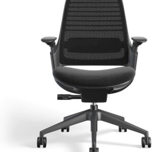 Steelcase Series 1 Work Office Chair - Licorice, Hard Floor Casters