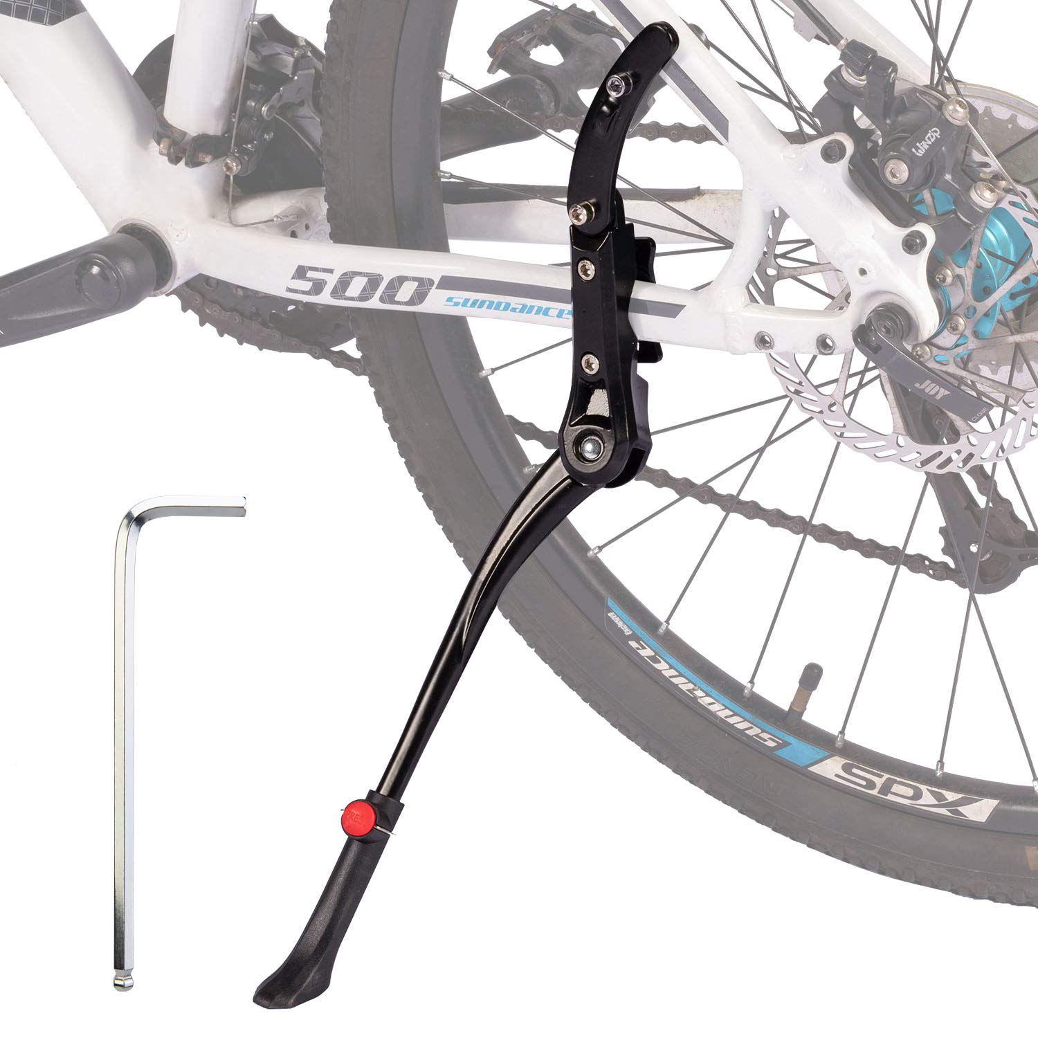 Totonia Bike Kickstand - Adjustable Bike Kickstand fits Most 24" - 29" Mountain Bike Aluminium Alloy Rear Mount Bike Kickstand