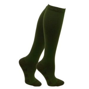 go2socks compression socks for men women nurses runners 20-30mmhg medical stocking athletic (armygreen,s)
