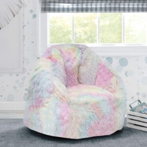 Delta Children Snuggle Foam Filled Chair, Toddler Size (for Kids Up to 6 Years Old), Tie Dye