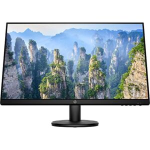 hp v27i fhd monitor | 27-inch diagonal full hd computer monitor with ips panel and 3-sided micro edge design | low blue light screen with hdmi and vga ports | (9sv92aa#aba) black