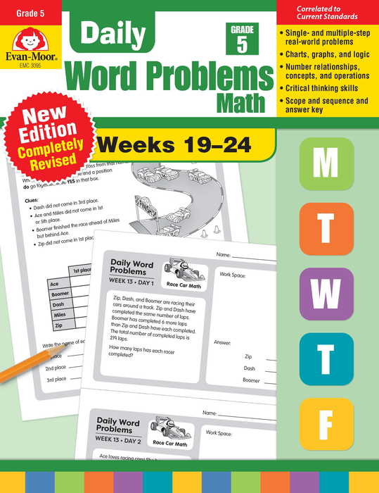 Daily Word Problems Math, Grade 5, Weeks 19–24