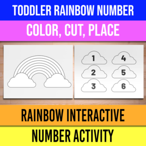 toddler rainbow number match