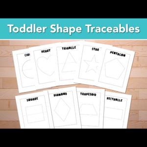 toddler shape traceables