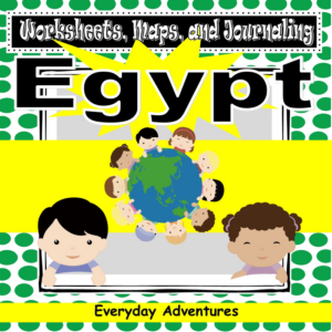 egypt notebooking pages, worksheets, and maps for grades 3 through 6 (geography)