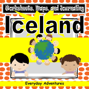 iceland notebooking pages, worksheets, and maps for grades 3 through 6 (geography)