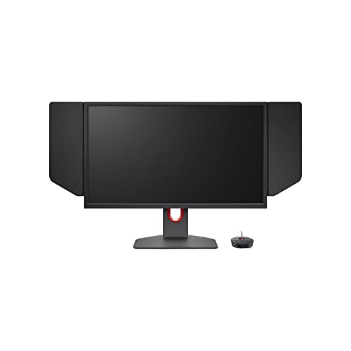 BenQ ZOWIE XL2546K 24.5-inch 240Hz Gaming Monitor | 1080P 1ms DyAc+ Smaller Base Flexible height & tilt adjustment XL Setting to Share Customizable Quick Menu S-Switch Shield, Dark Grey