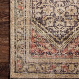 Loloi II Loren Charcoal/Multi 3'-6" x 5'-6" Accent Rug