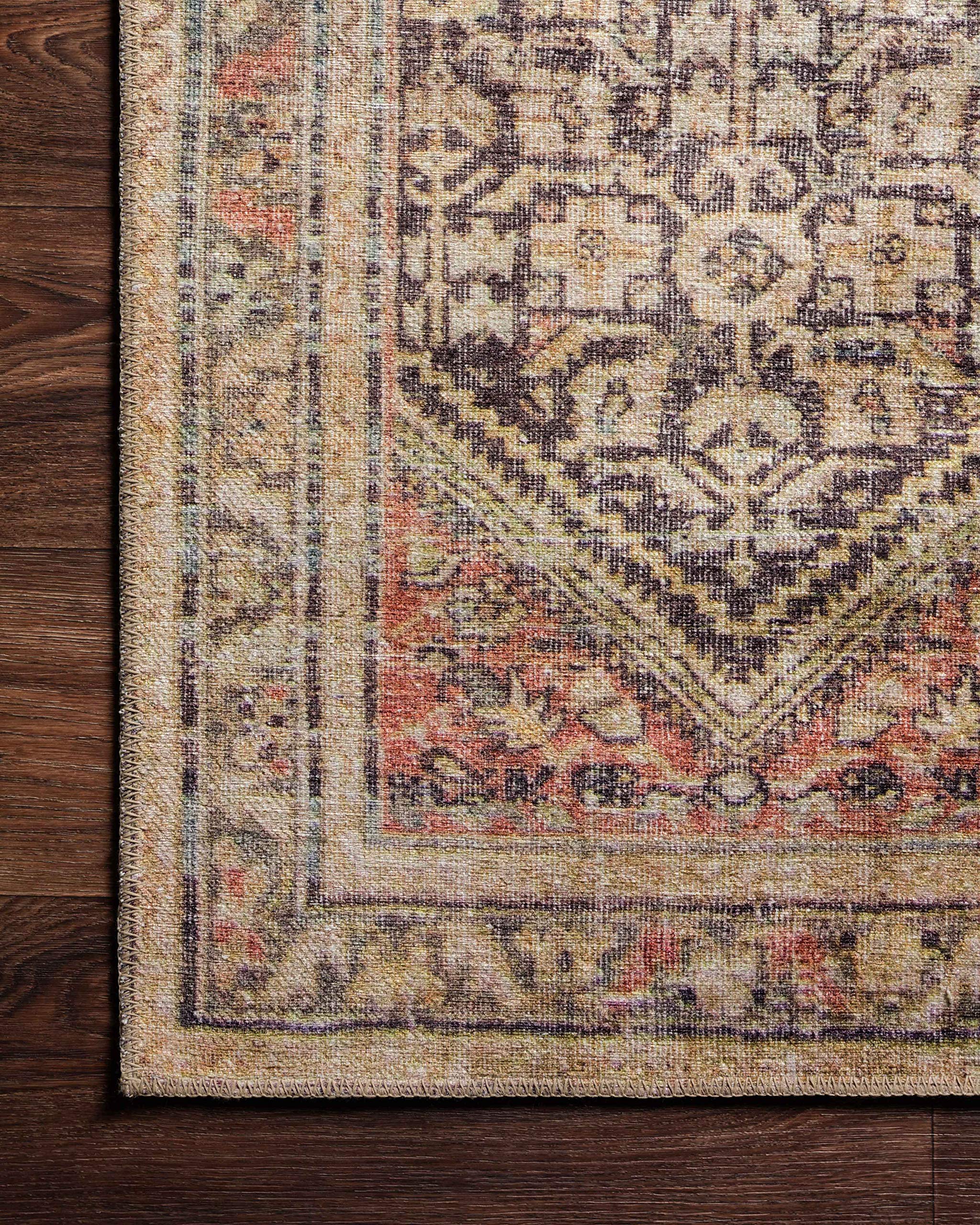 Loloi II Loren Charcoal/Multi 3'-6" x 5'-6" Accent Rug