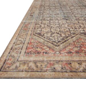 Loloi II Loren Charcoal/Multi 3'-6" x 5'-6" Accent Rug