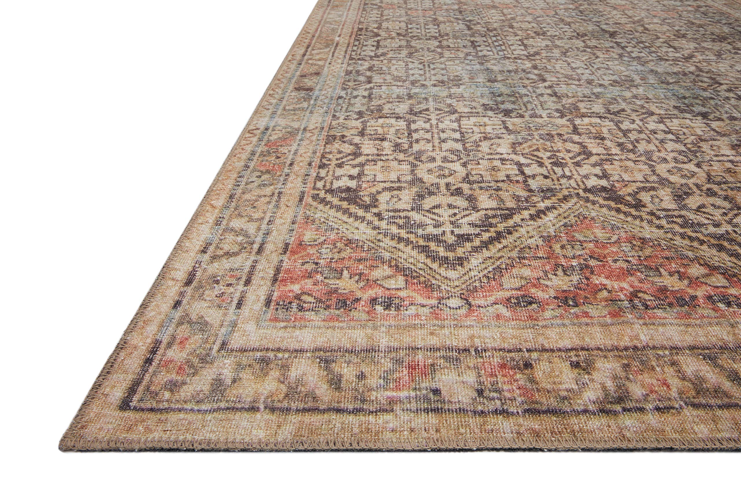 Loloi II Loren Charcoal/Multi 3'-6" x 5'-6" Accent Rug