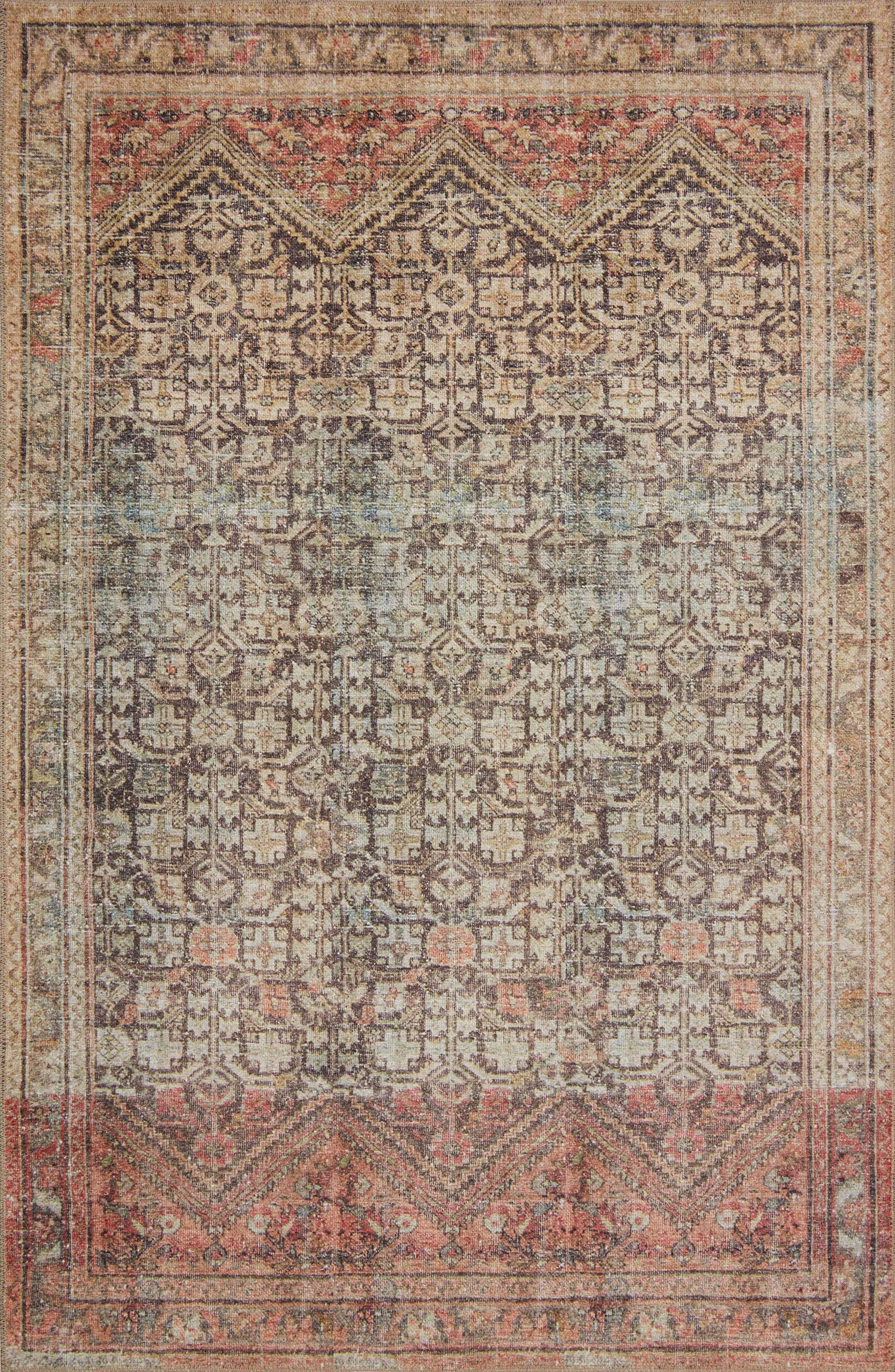 Loloi II Loren Charcoal/Multi 3'-6" x 5'-6" Accent Rug