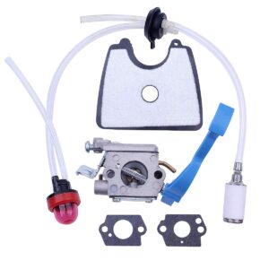 adefol 545081811 545112101 carburetor with air fuel filter line tune up kit for husqvarna 125b 125bx 125bvx leaf blower parts for zama c1q-w37 581798001