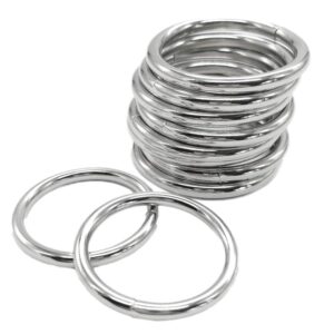 ewparts metal rings for macrame metal rings for crafts 2 inch for macrame plant hangers dog collars 10 pack 5mm thick welded heavy duty metal o rings 2 in buckle for macrame ring 50mm o rings metal